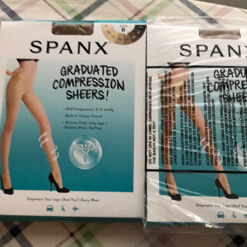 Spandex  graduated compression sheer hose